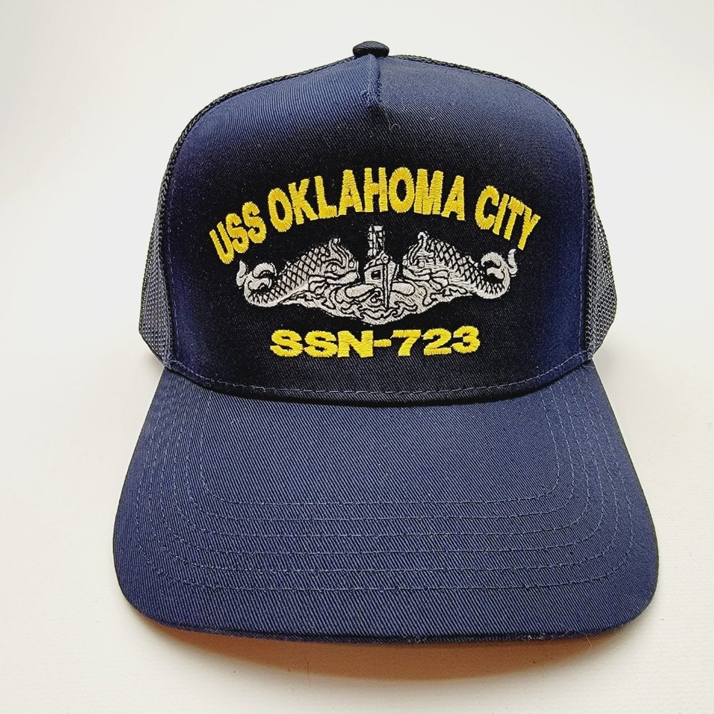 USS OKLAHOMA CITY SSN-723 Direct Embroidered Baseball Hat
